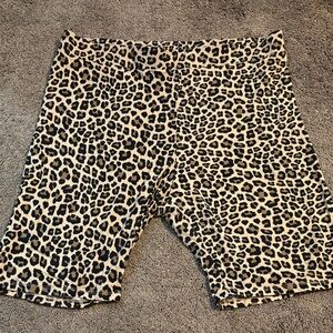 H&M Animal Print Bicycle Shorts